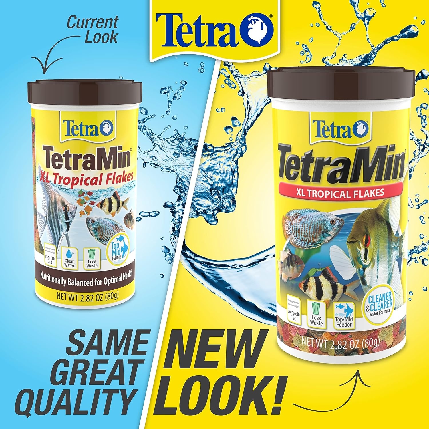 image:imageTetra 16155 Min Large Tropical Flakes For TopMid Feeders 565Ounce