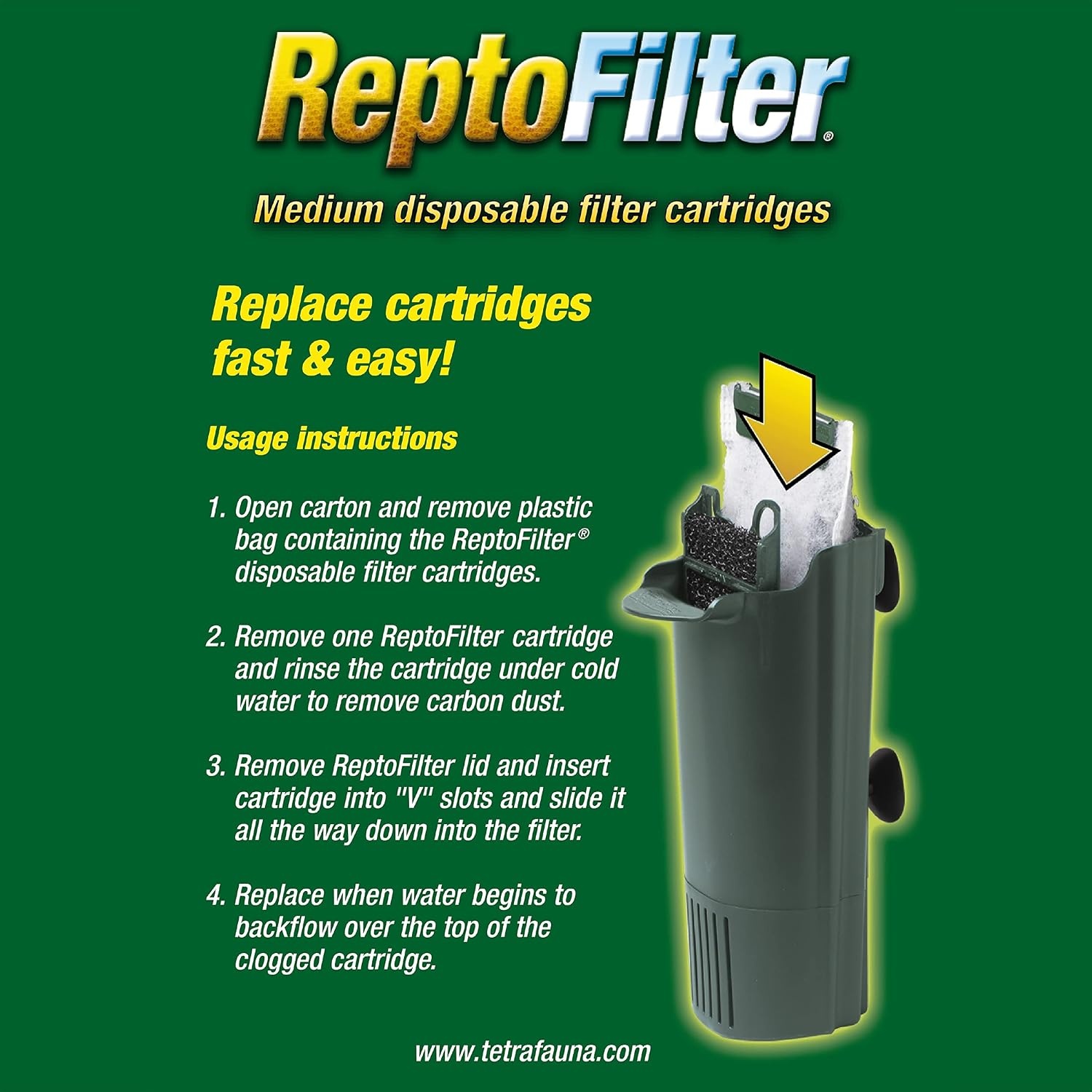image:imageTetra 25845 144 Count Medium ReptoFilter Filter Cartridges