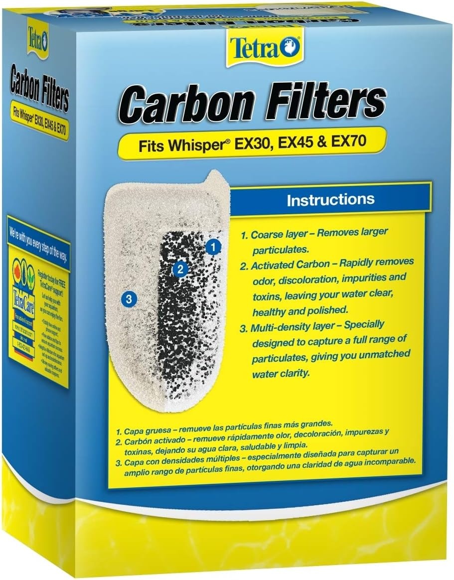 image:imageTetra 26333 192 Count Large Whisper EX Carbon Filter Cartridges