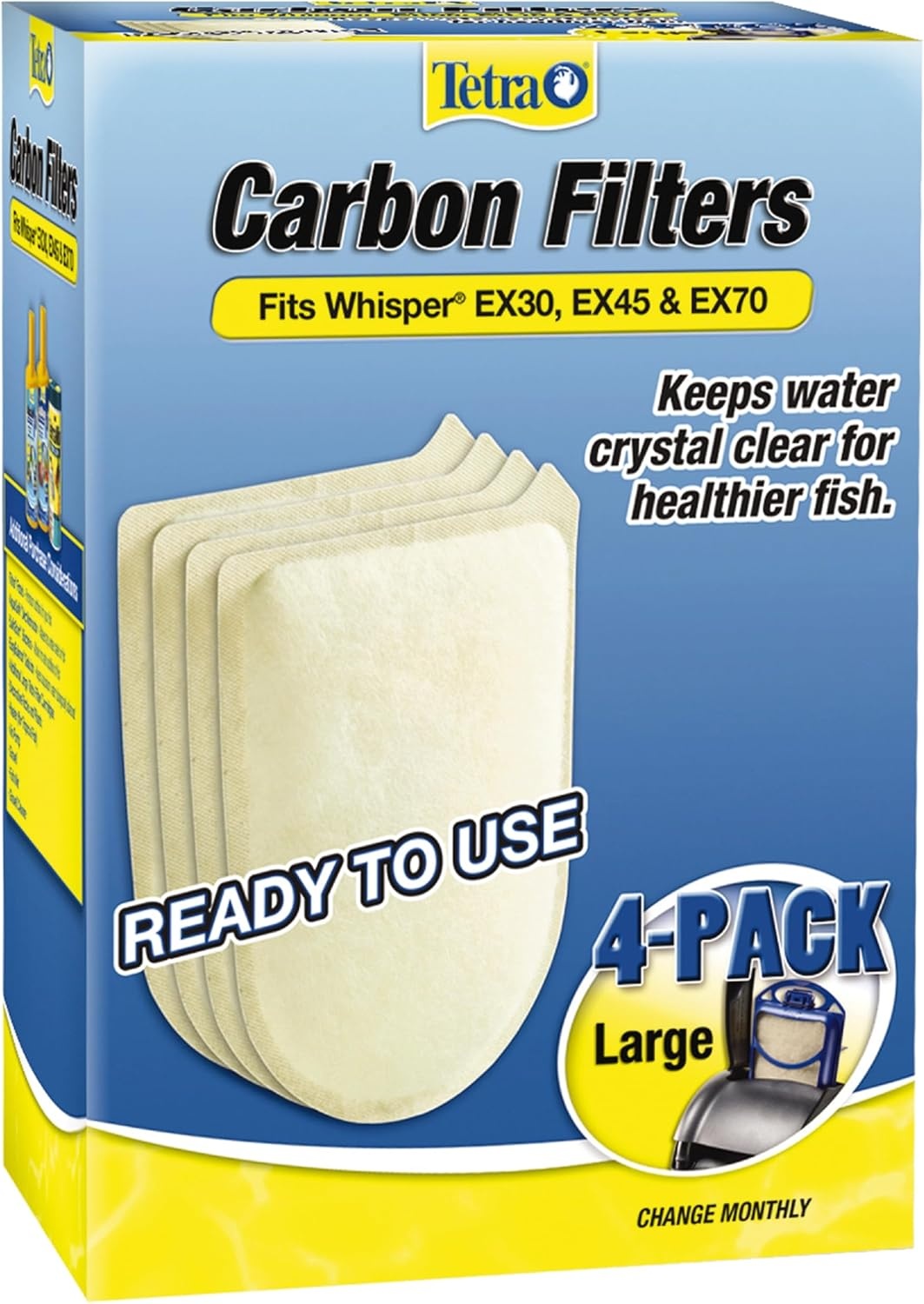 image:imageTetra 26333 192 Count Large Whisper EX Carbon Filter Cartridges