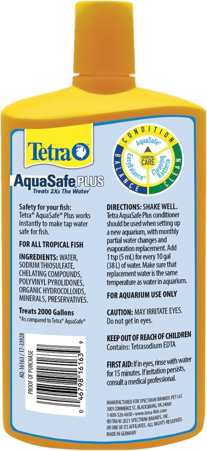 image:imageTetra AquaSafe Plus 169 Ounces aquarium Water Conditioner And Dechlorinator338Ounce
