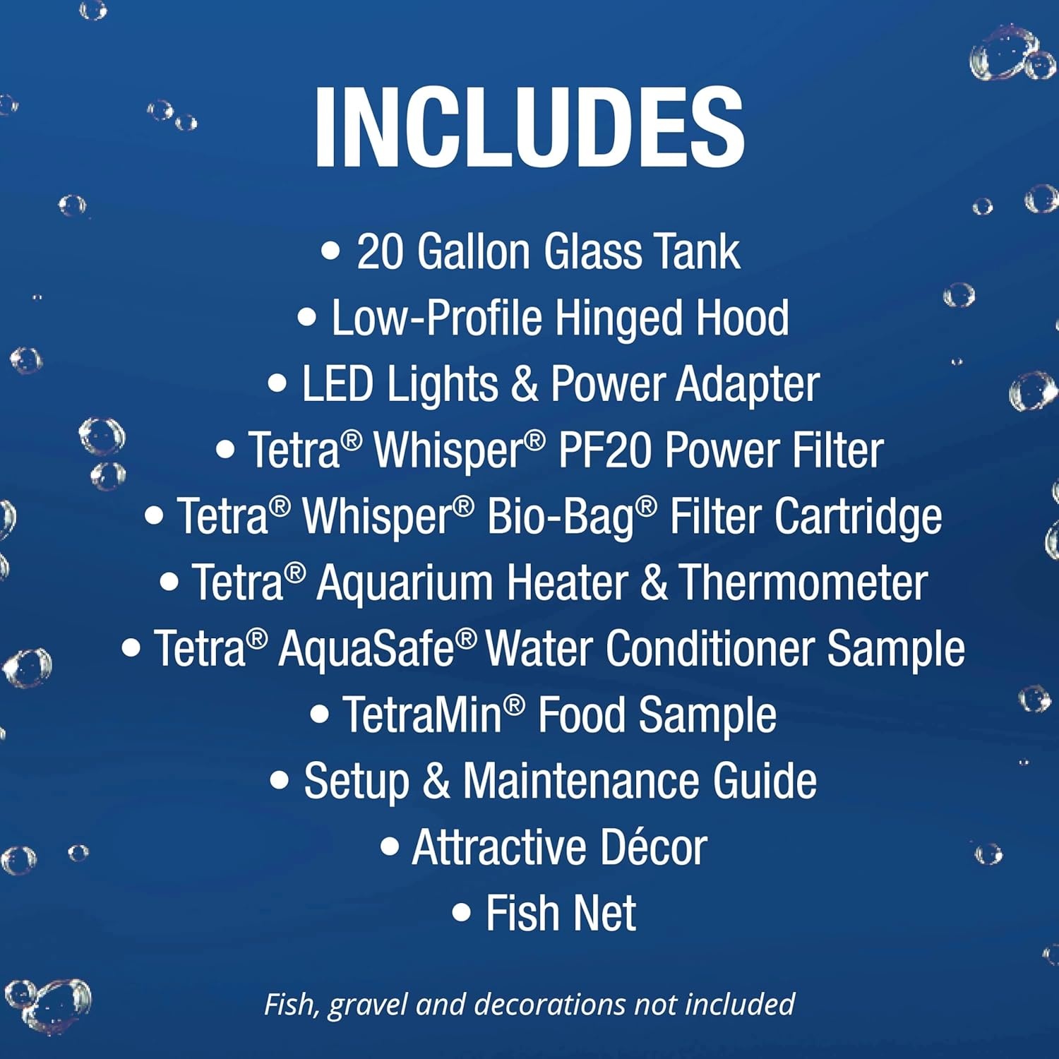 image:imageTetra Aquarium 20 Gallon Complete Tropical Fish Tank Kit With LED Lighting And Decor For Freshwater FishTetra