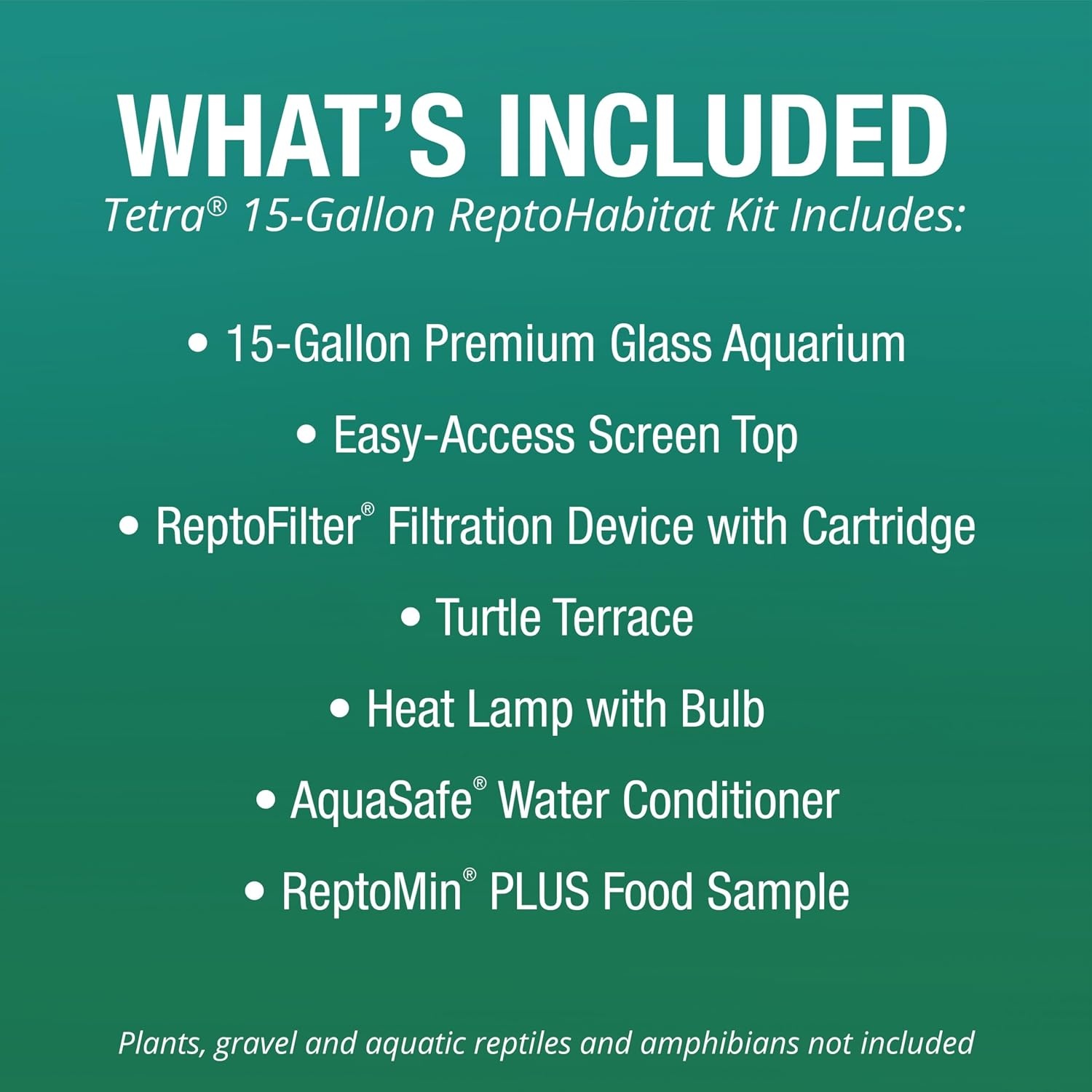 image:imageTetra Aquatic Turtle Deluxe Kit 20 Gallons aquarium With Filter And Heating Lamps 30 IN NV3323015 gallon