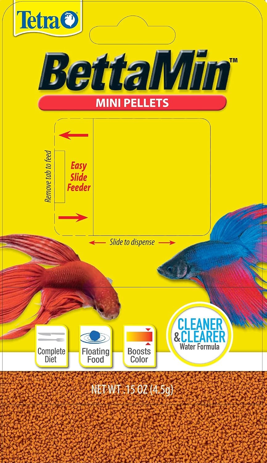 image:imageTetra Betta Small Pellets 102 Ounce Complete Nutrition Plus Color BoostMini Pellets