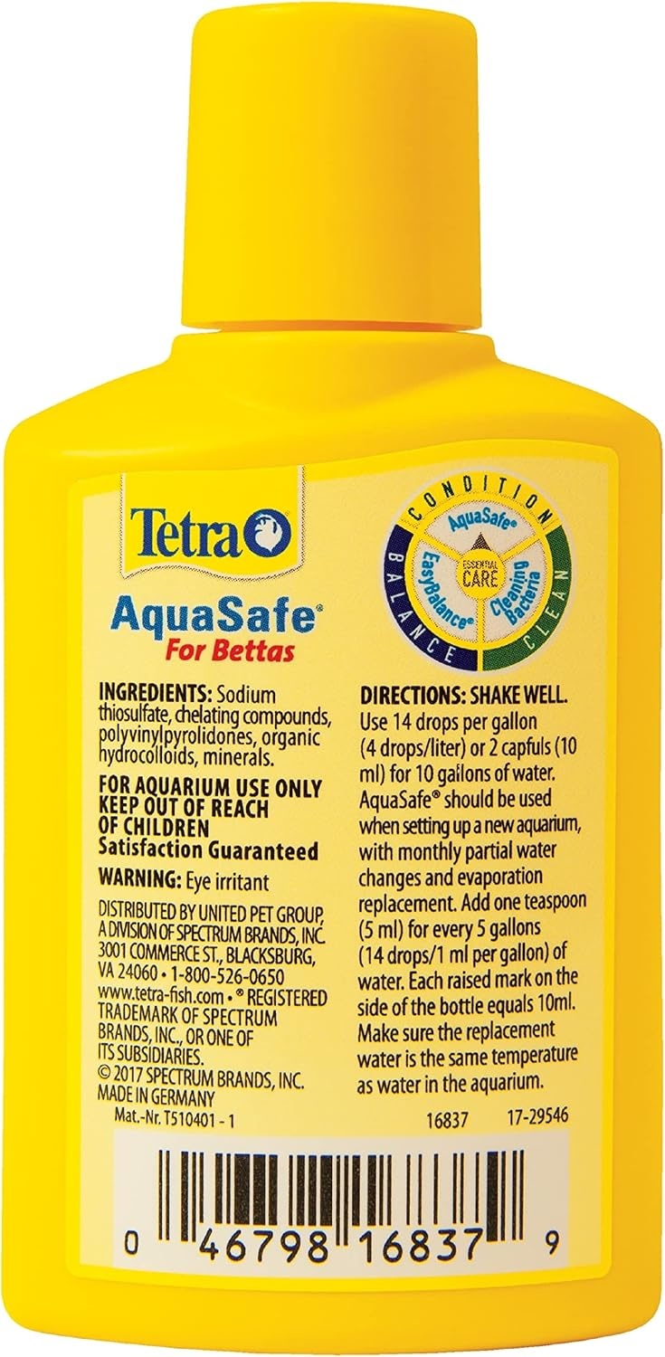 image:imageTetra BettaSafe Aquarium Water Conditioner For Bettas 169Ounce 50ml Golds amp Yellows 16837Golds Yellows