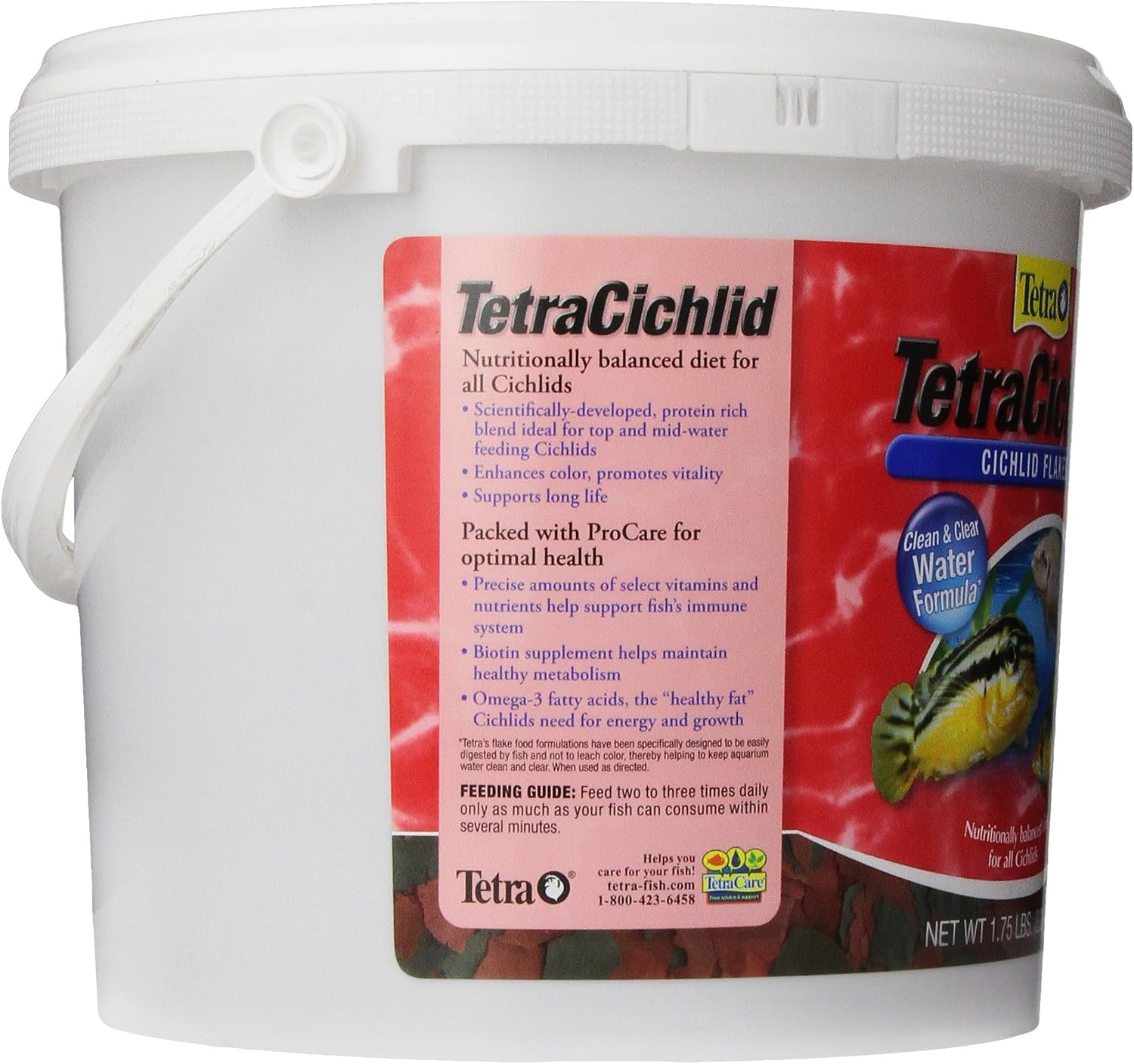 image:imageTetra Cichlid Flakes Nutritionally Balanced Fish Food for All Cichlids 175 Pounds175 Pound Pack of 1