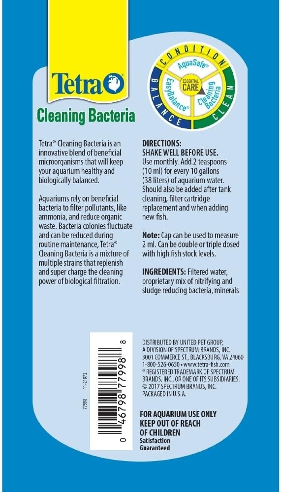 image:imageTetra Cleaning Bacteria 4 Ounces for A Clean Aquarium and Healthy Water Model 779978 ounces