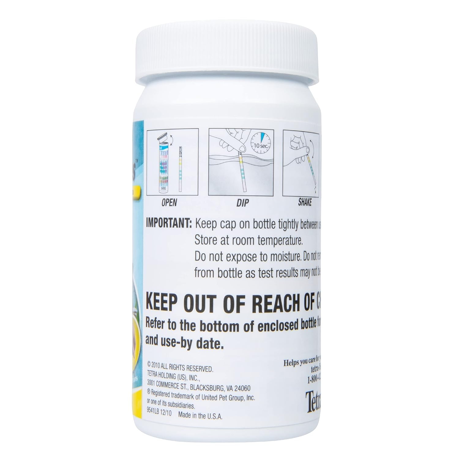 image:imageTetra EasyStrips 100 Count Ammonia Test Strips For aquariums Water Testing Model Number 19541100 Count Pack of 10