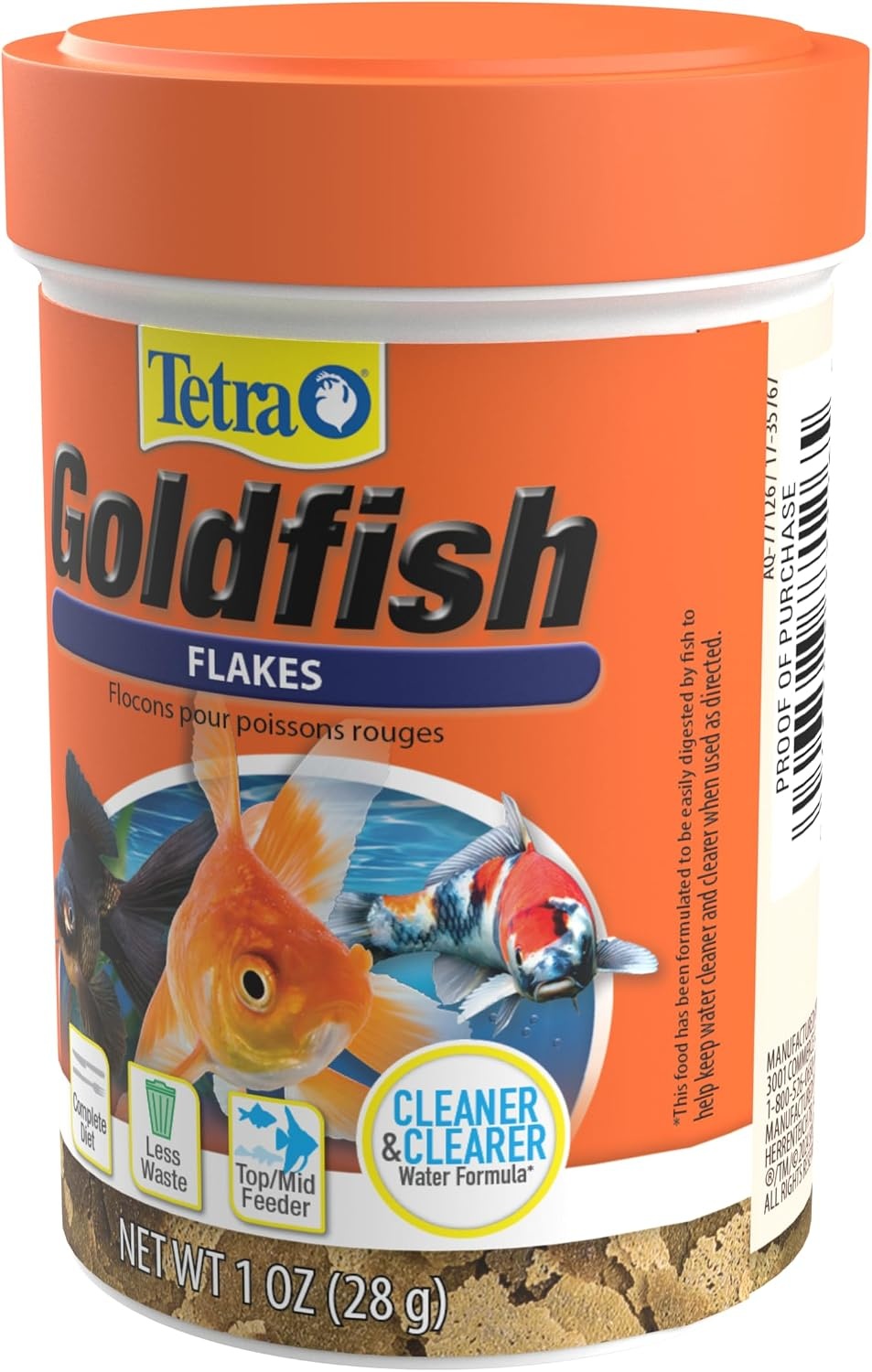 image:imageTetra Goldfish Variety Pellets Balanced Diet 187 Ounce1 Ounce Pack of 1