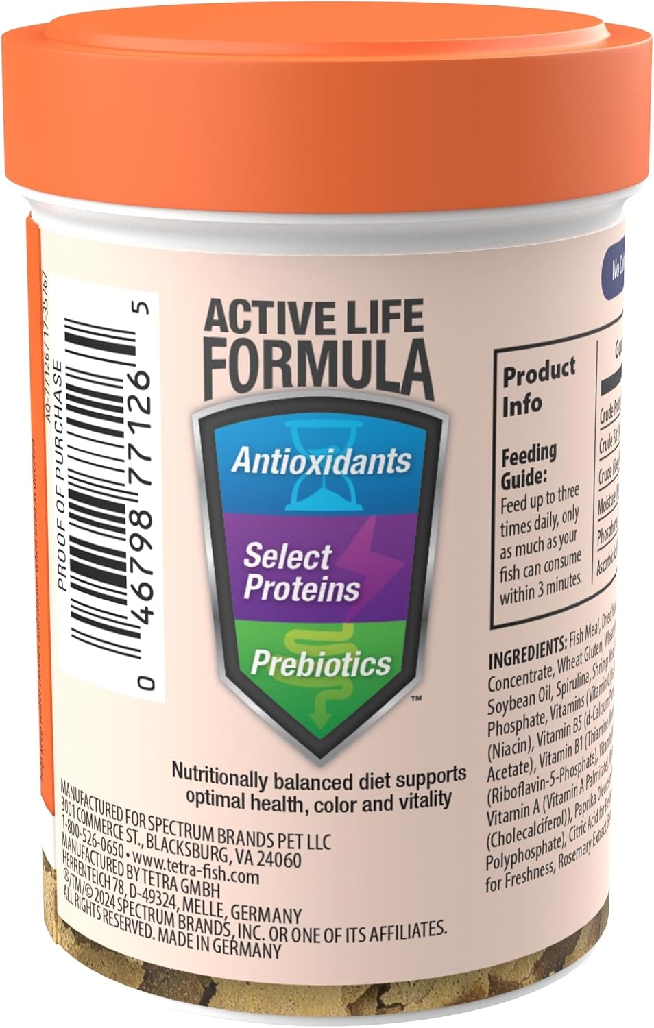 image:imageTetra Goldfish Variety Pellets Balanced Diet 187 Ounce1 Ounce Pack of 1