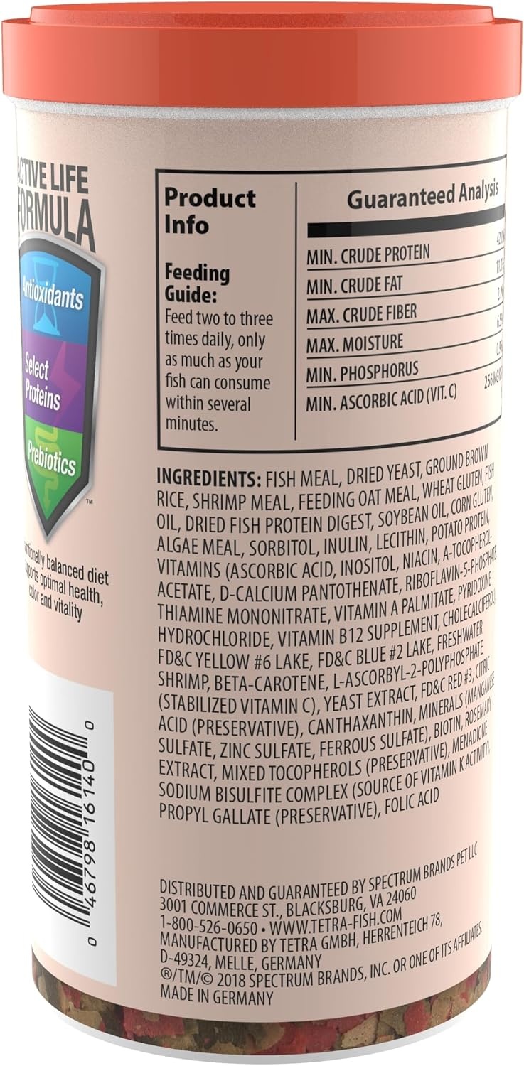 image:imageTetra Goldfish Variety Pellets Balanced Diet 187 Ounce706 Ounce Pack of 1