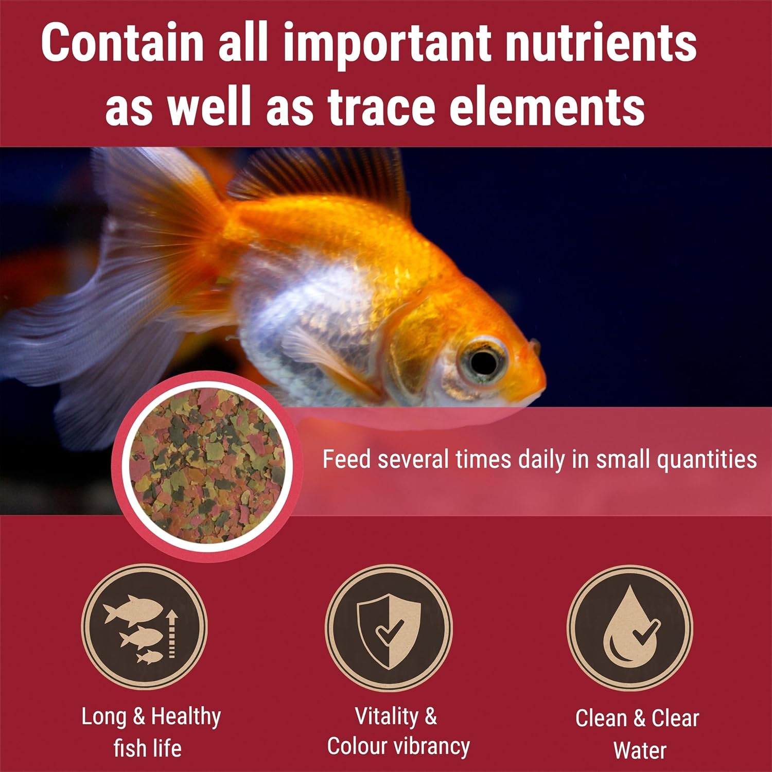 image:imageTetra Goldfish Variety Pellets Balanced Diet 187 Ounce706 Ounce Pack of 2