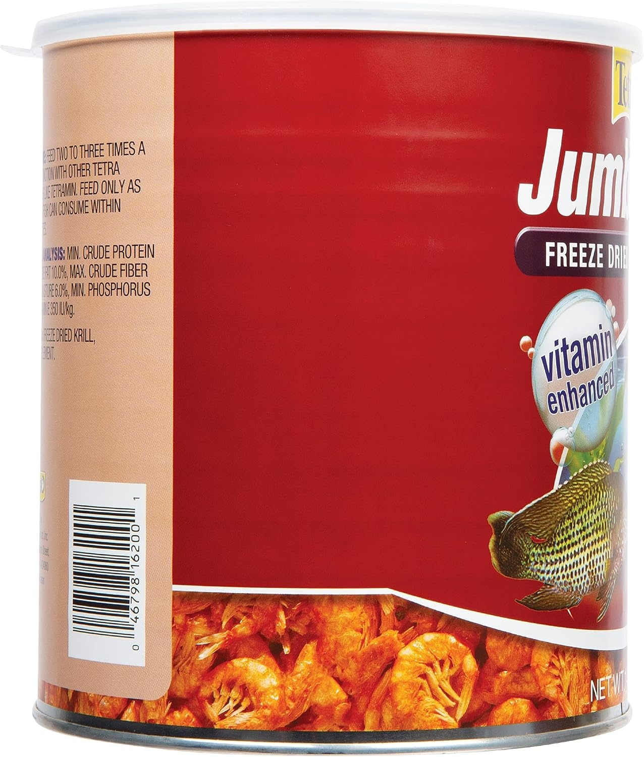 image:imageTetra JumboKrill FreezeDried Jumbo Shrimp Natural Shrimp Treat For Aquarium Fish 14 oz14 Ounce Pack of 6