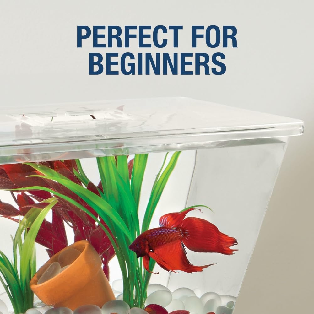 image:imageTetra LED Betta Tank Kit 1 Gallon Trapezoid aquarium With Base Lighting 24050