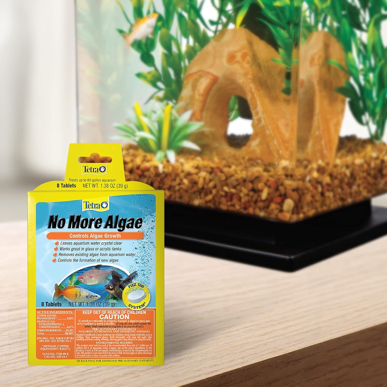 image:imageTetra No More Algae Tablets 8 tablets Controls Algae in Aquariums