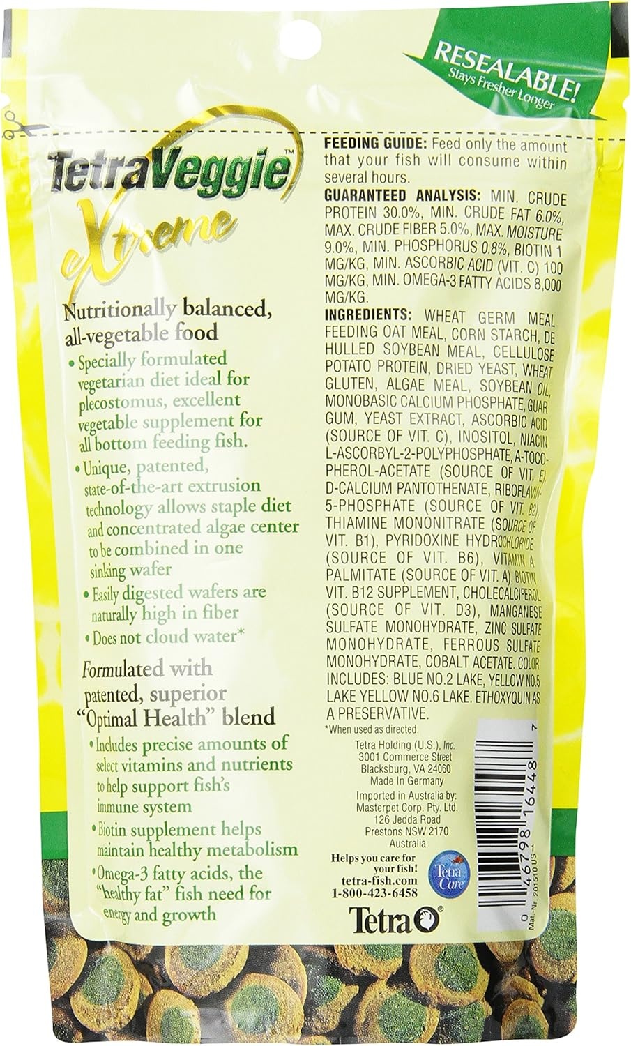 image:imageTetra PlecoWafers 86 Grams Nutritionally Balanced Fish Food For Algae Eaters 303 Ounce Pack of 1529 Ounce Pack of 2