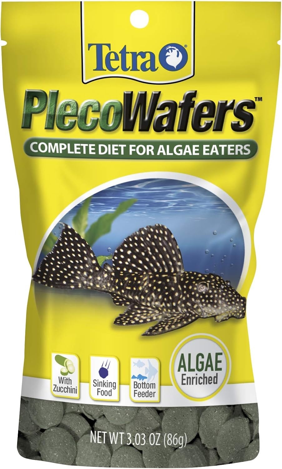 image:imageTetra PlecoWafers Nutritionally Balanced Fish Food For Algae Eaters 303 OZ Pack of 24