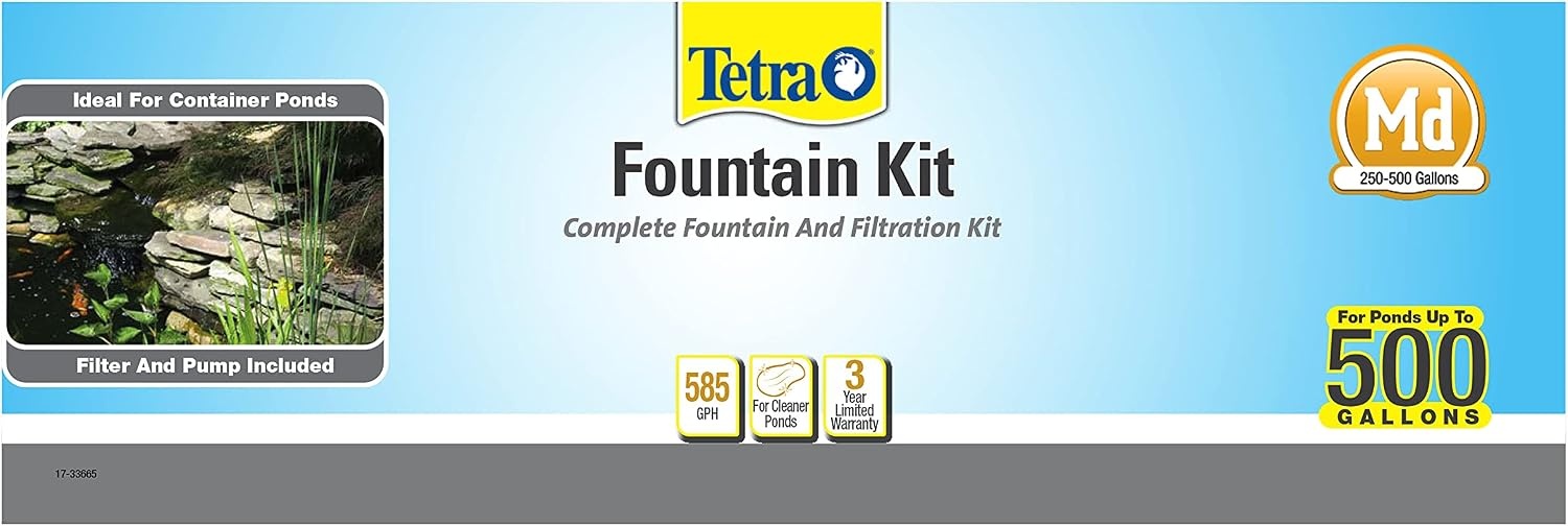 image:imageTetra Pond Filtration Fountain Kit Includes 3 Fountain Attachments250 to 500 gal