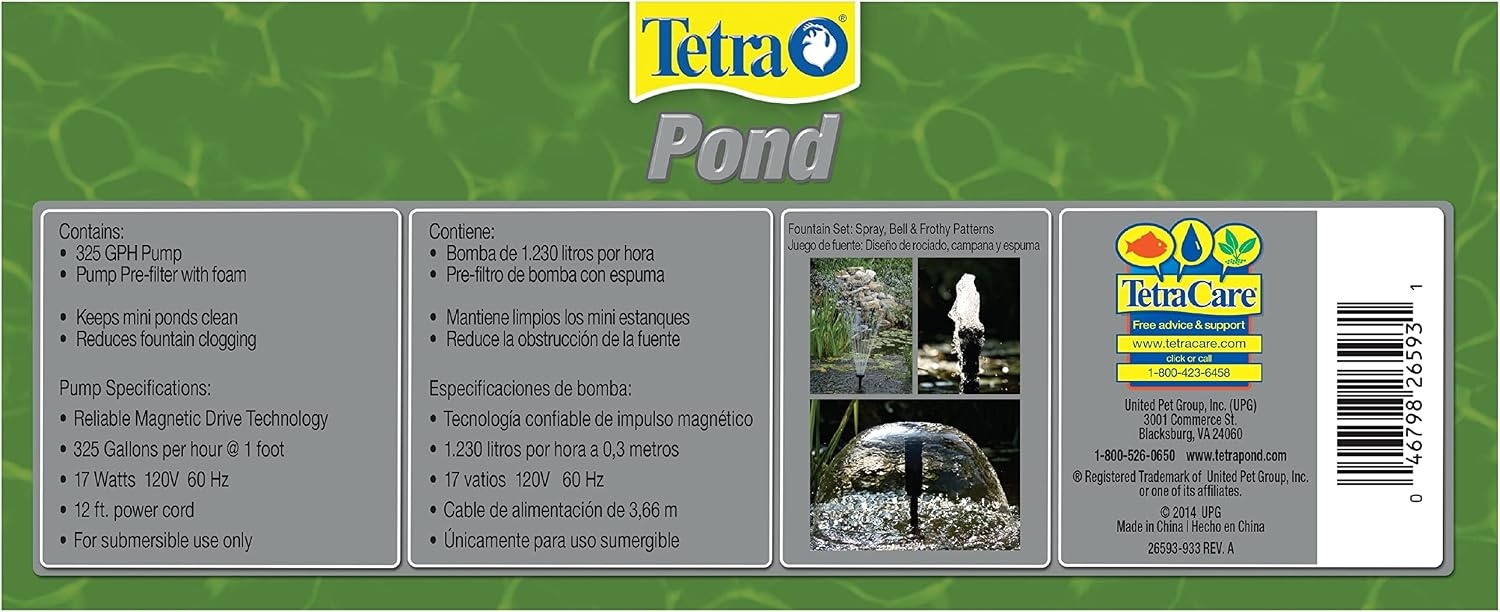 image:imageTetra Pond Filtration Fountain Kit Includes 3 Fountain Attachments75 to 250 gal