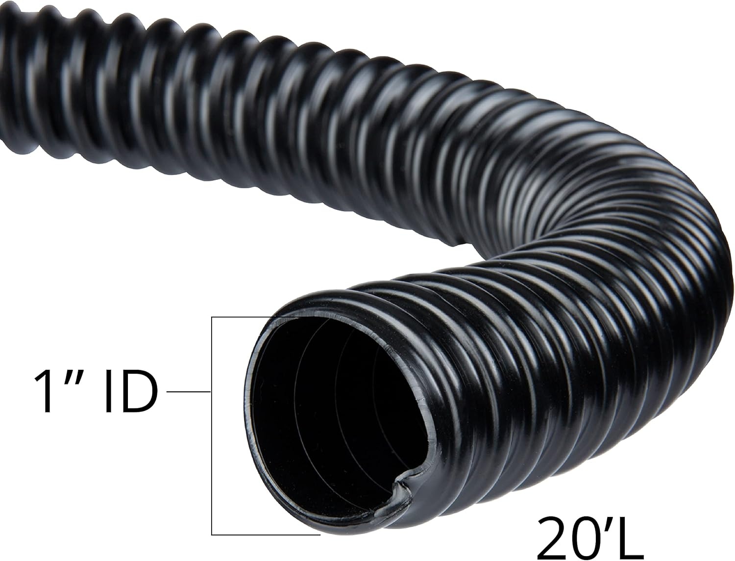 image:imageTetra Pond Pond Tubing 1 Inch Inner Diameter 20 Feet Long Connects Pond Components Black 19736