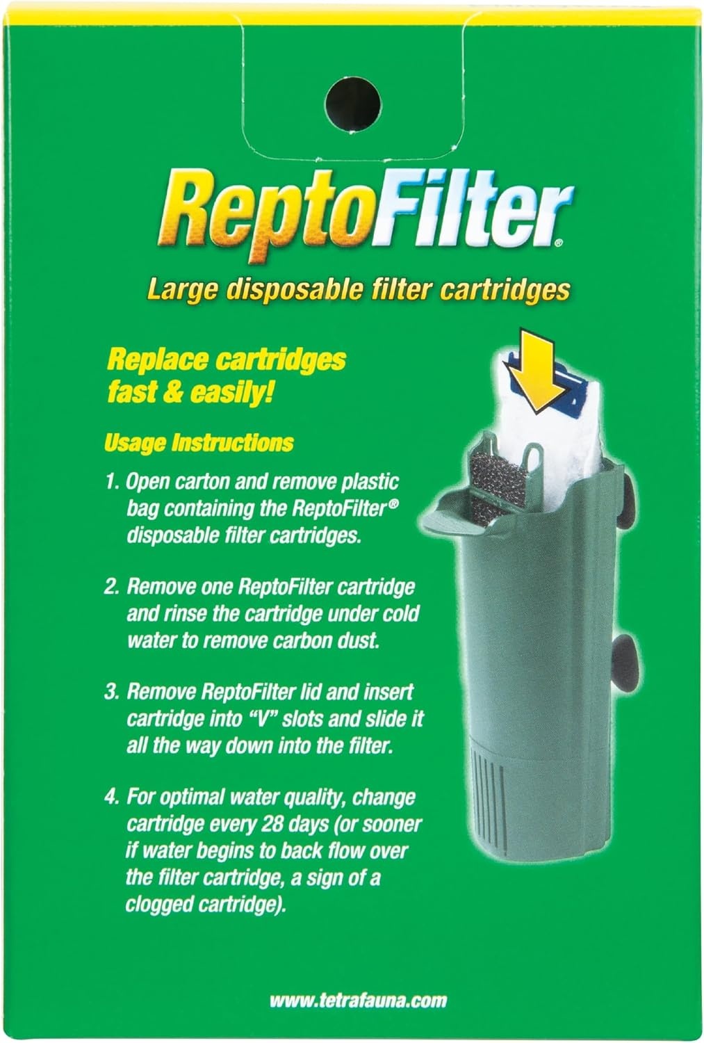 image:imageTetra ReptoFilter Large Filter Cartridges for Terrariums 3 Count Fits TetraFauna ReptoFilter 50 galLarge