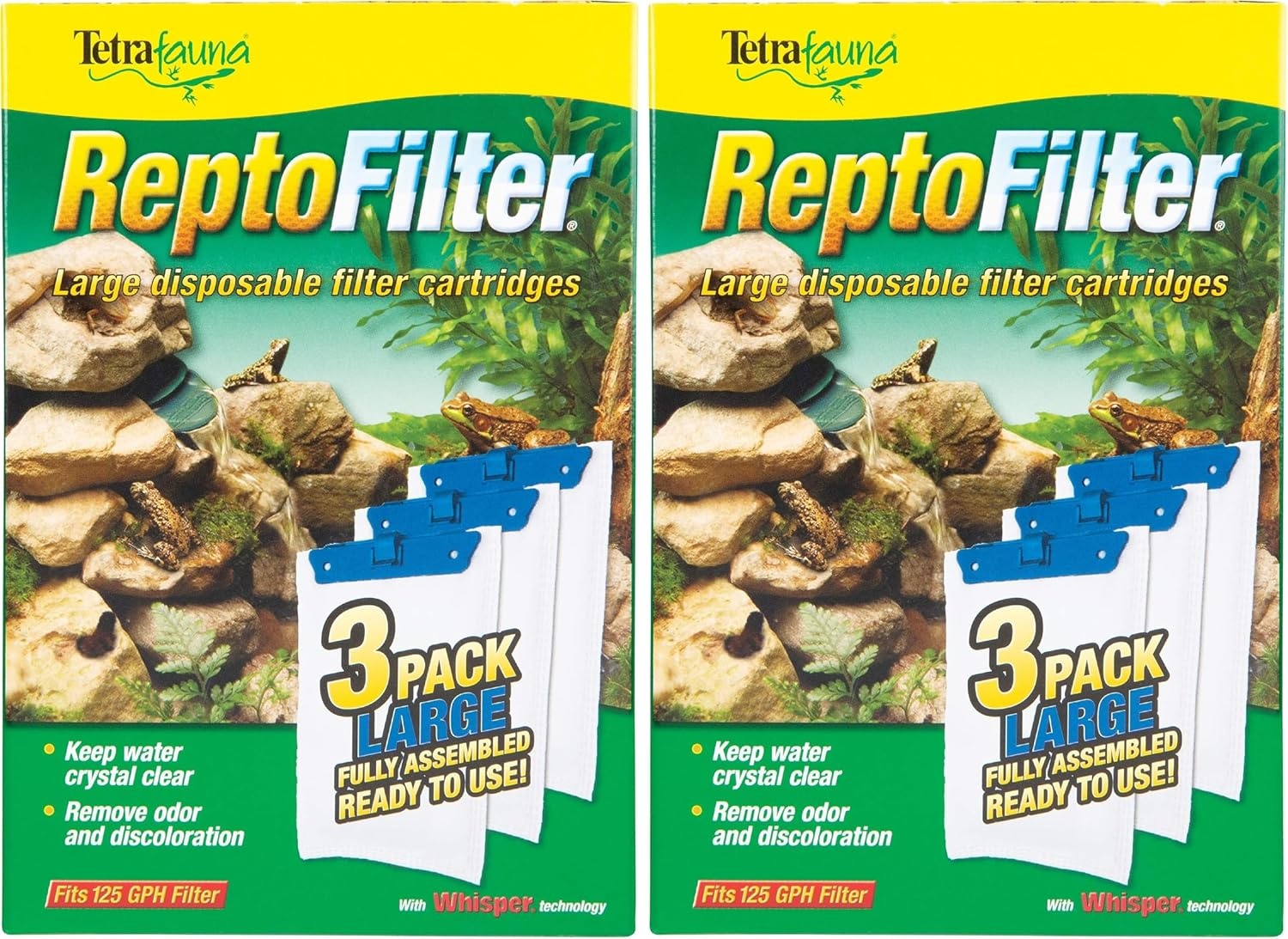 image:imageTetra ReptoFilter Large Filter Cartridges for Terrariums 3 Count Fits TetraFauna ReptoFilter 50 galLarge