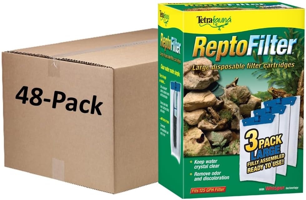 image:imageTetra ReptoFilter Large Filter Cartridges for Terrariums 3 Count Fits TetraFauna ReptoFilter 50 galLarge