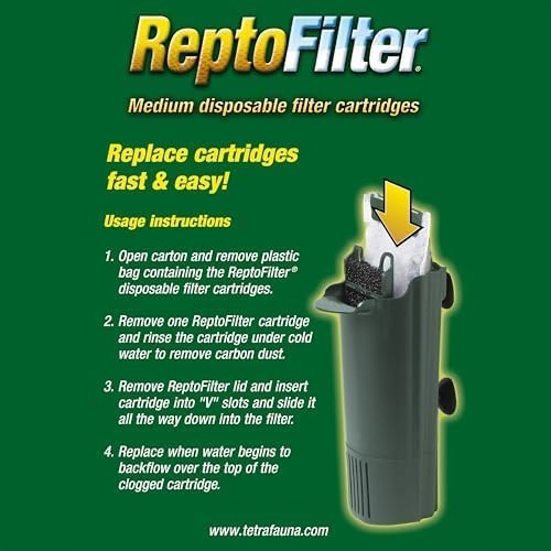 image:imageTetra ReptoFilter Large Filter Cartridges for Terrariums 3 Count Fits TetraFauna ReptoFilter 50 galMedium