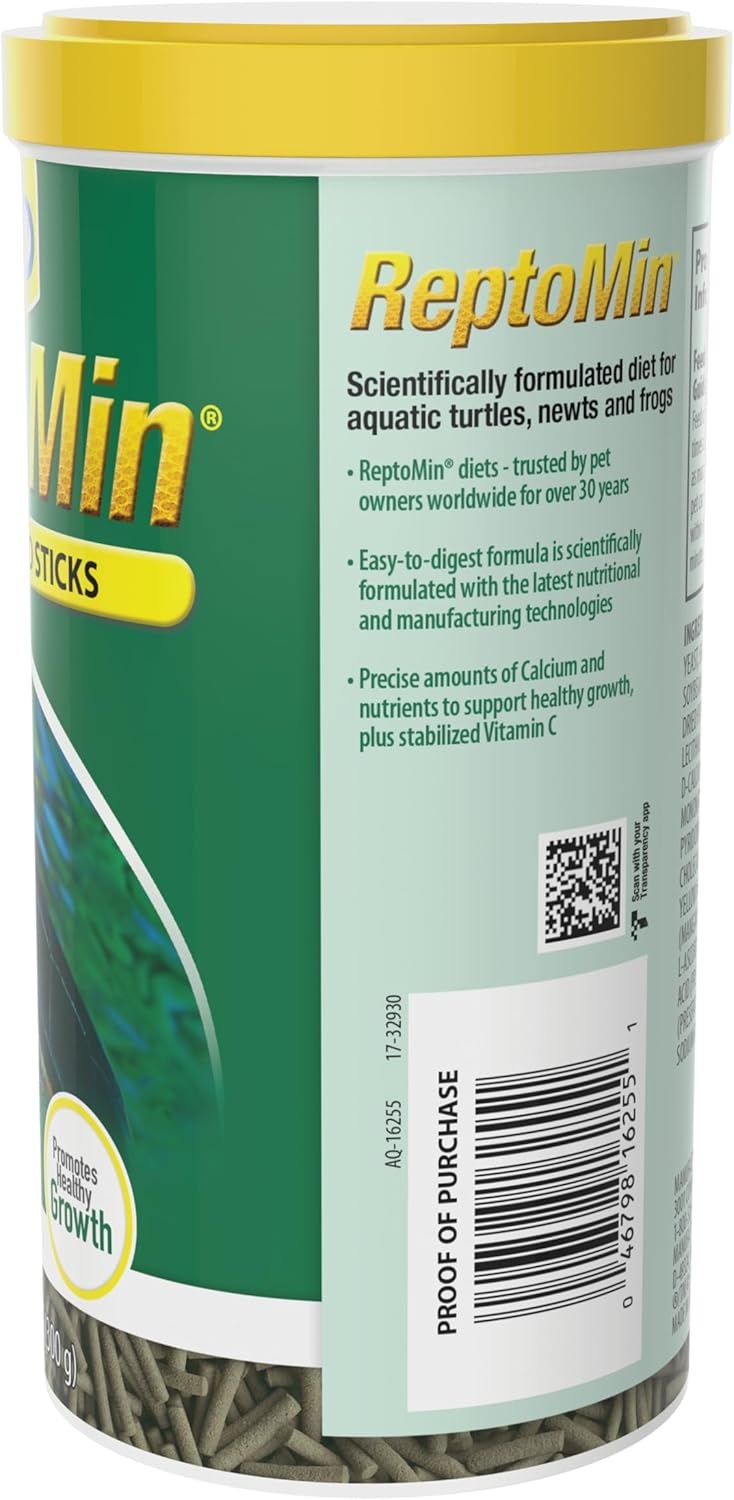 image:imageTetra ReptoMin Floating Food Sticks Food for Aquatic Turtles Newts and Frogs 1059 oz Pack of 11059 Ounce Pack of 1