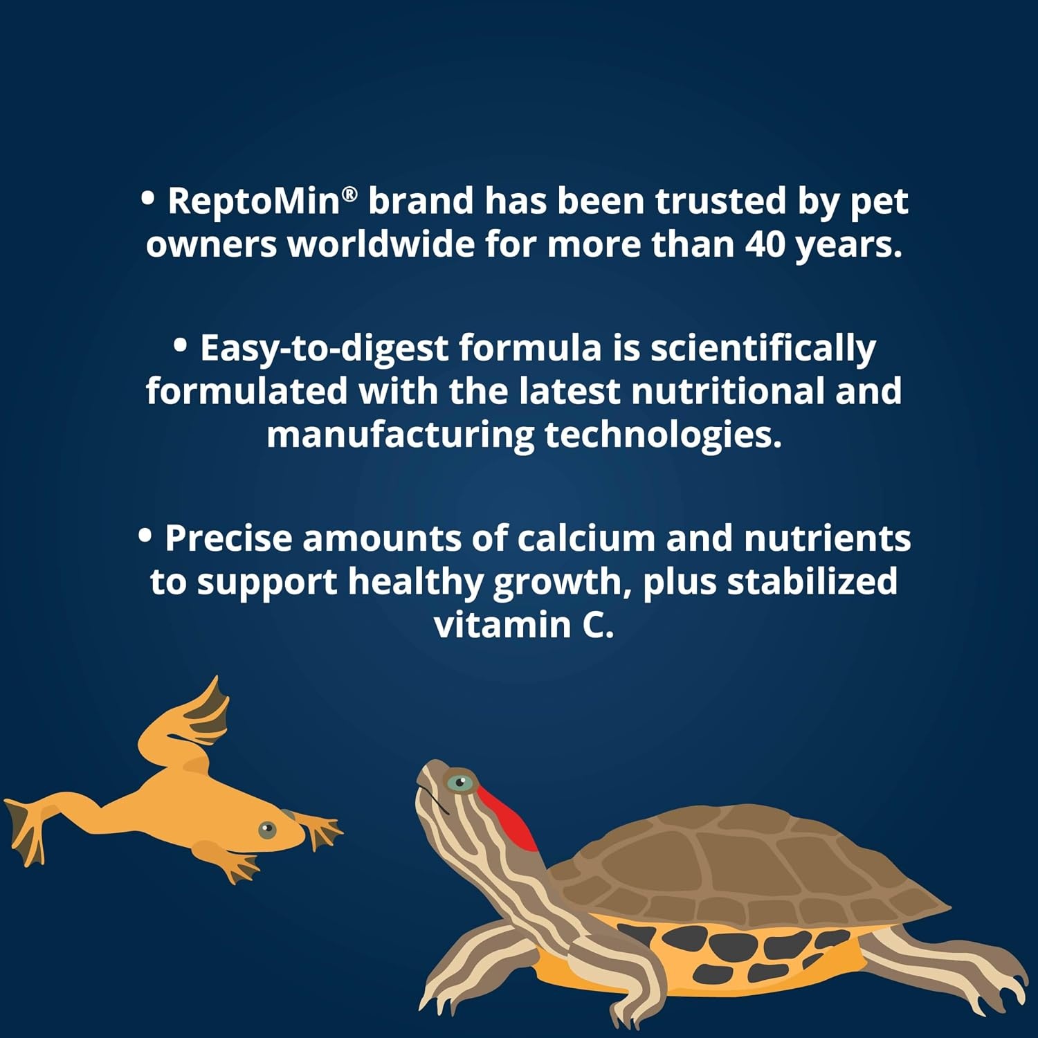 image:imageTetra ReptoMin Floating Food Sticks Food for Aquatic Turtles Newts and Frogs 1059 oz Pack of 1264 Pound Pack of 1