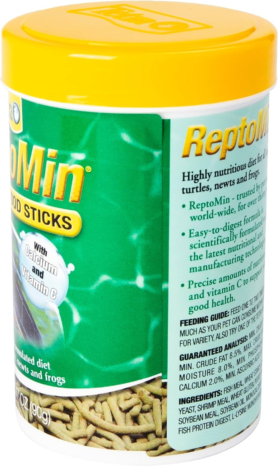 image:imageTetra ReptoMin Floating Food Sticks Food for Aquatic Turtles Newts and Frogs 1059 oz Pack of 1317 Ounce Pack of 1