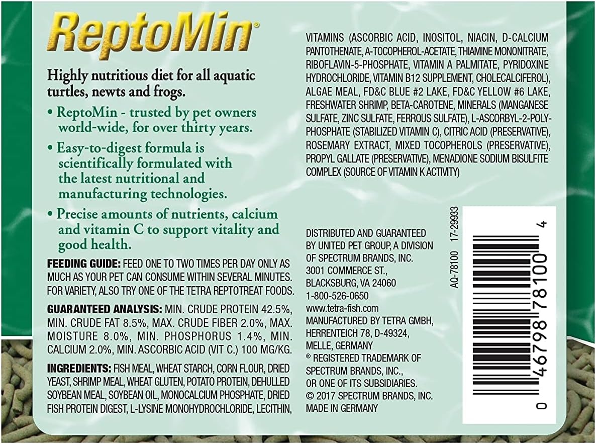 image:imageTetra ReptoMin Floating Food Sticks Food for Aquatic Turtles Newts and Frogs 1059 oz Pack of 1317 Ounce Pack of 2