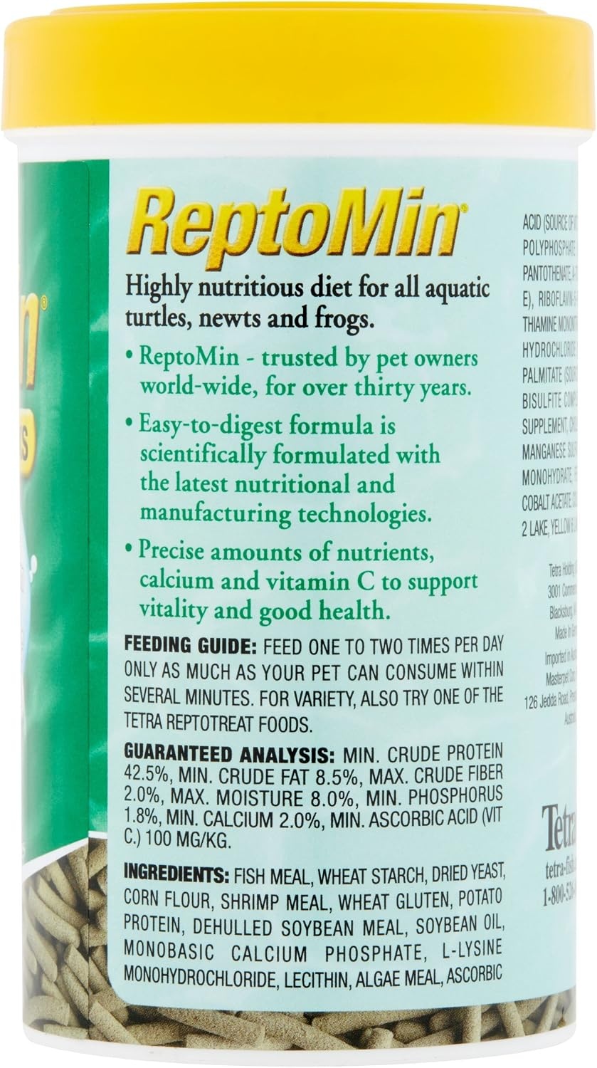 image:imageTetra ReptoMin Floating Food Sticks Food for Aquatic Turtles Newts and Frogs 1059 oz Pack of 137 Ounce Pack of 1