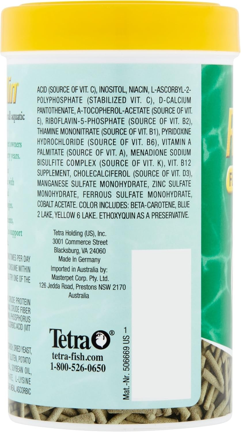 image:imageTetra ReptoMin Floating Food Sticks Food for Aquatic Turtles Newts and Frogs 1059 oz Pack of 137 Ounce Pack of 1