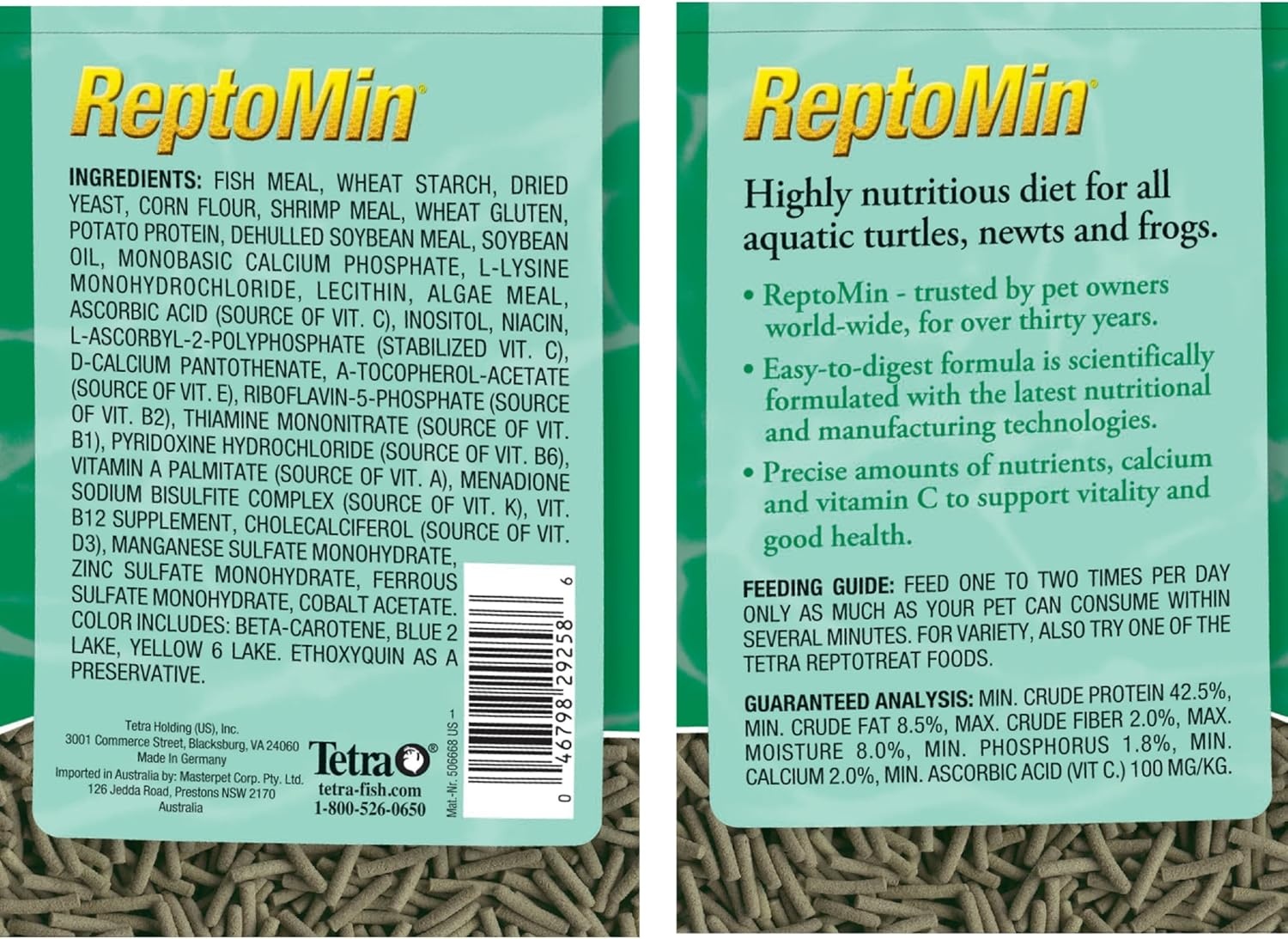 image:imageTetra ReptoMin Floating Food Sticks Food for Aquatic Turtles Newts and Frogs 1059 oz Pack of 1638 Pound Pack of 4