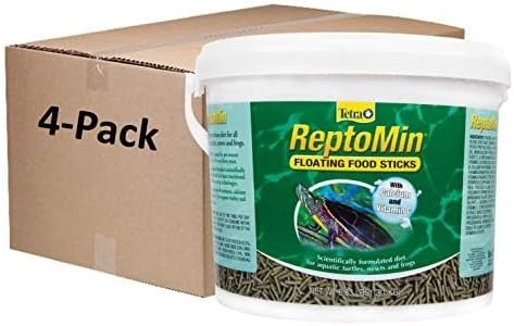 image:imageTetra ReptoMin Floating Food Sticks Food for Aquatic Turtles Newts and Frogs 1059 oz Pack of 1638 Pound Pack of 4