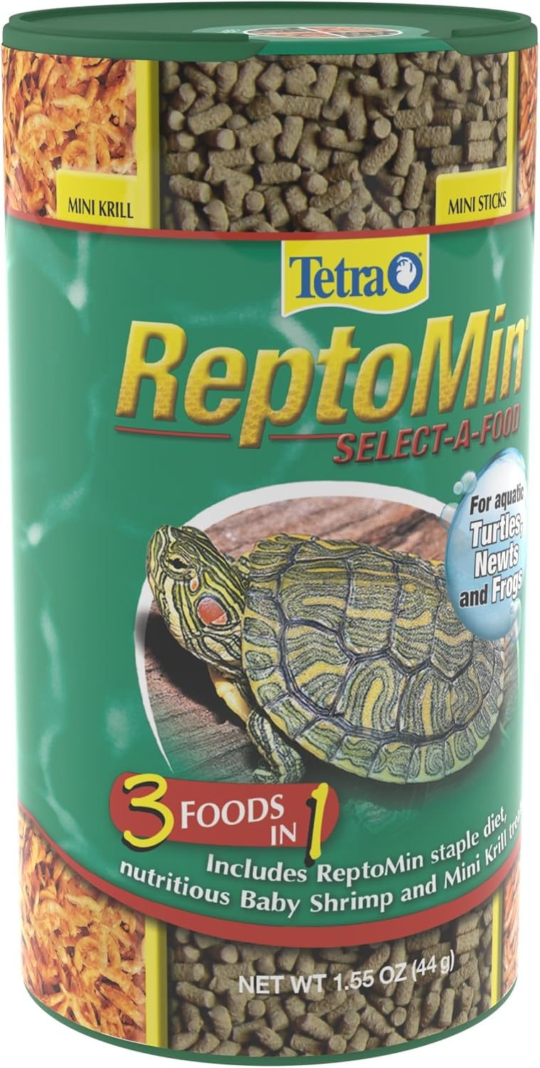 image:imageTetra ReptoMin SelectAFood 155 Ounces For Aquatic Turtles Newts And Frogs Variety Pack155 Ounce Pack of 1