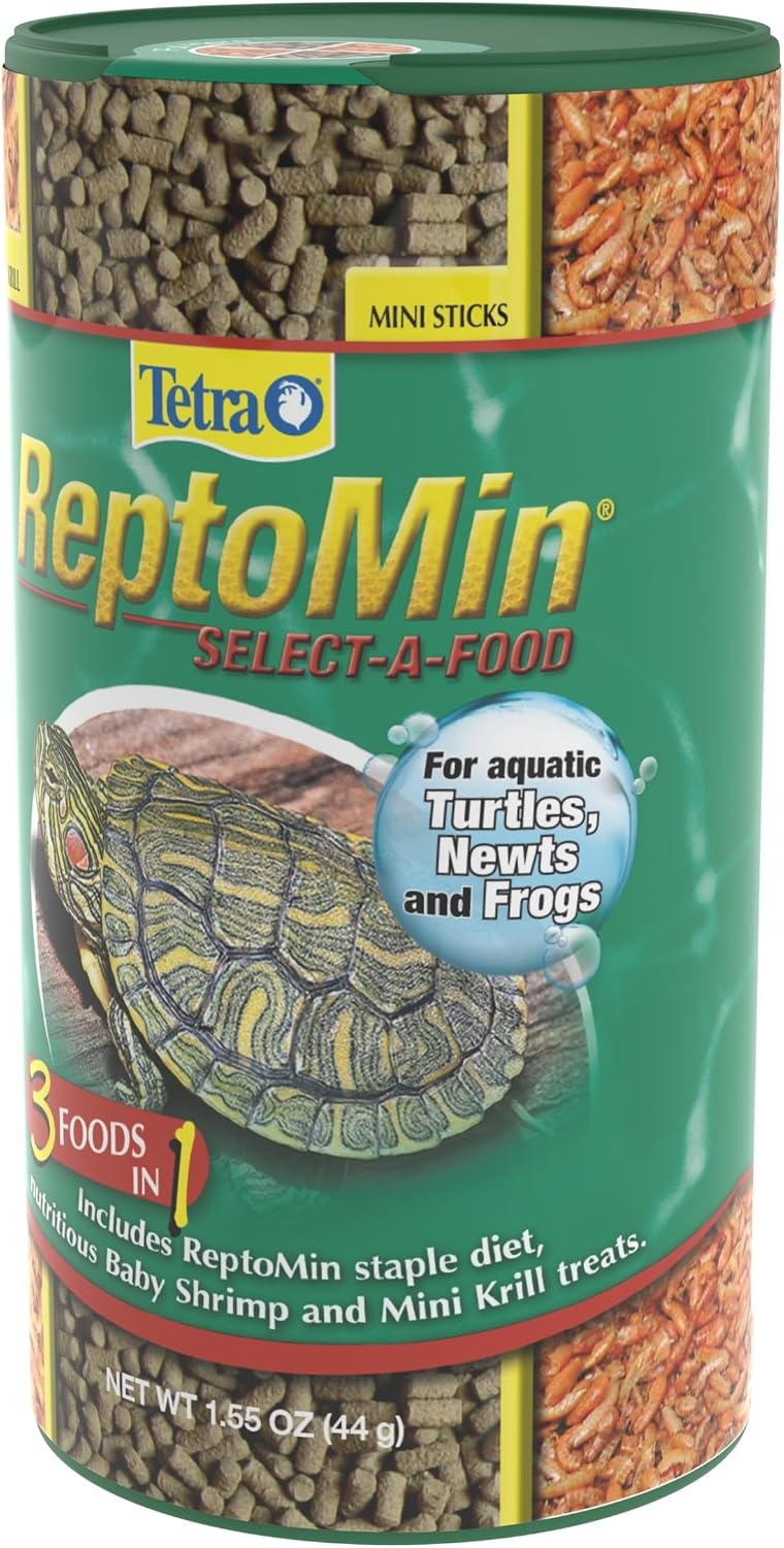 image:imageTetra ReptoMin SelectAFood 155 Ounces For Aquatic Turtles Newts And Frogs Variety Pack155 Ounce Pack of 1