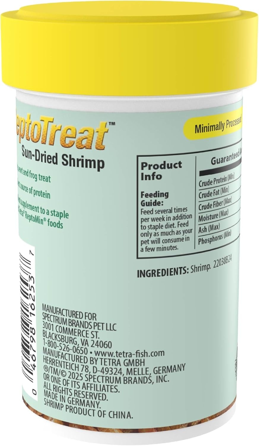 image:imageTetra ReptoTreat SunDried Shrimp 035 Ounces Shrimp Treat for Aquatic Turtles Newts and Frogs035 Ounce Pack of 1