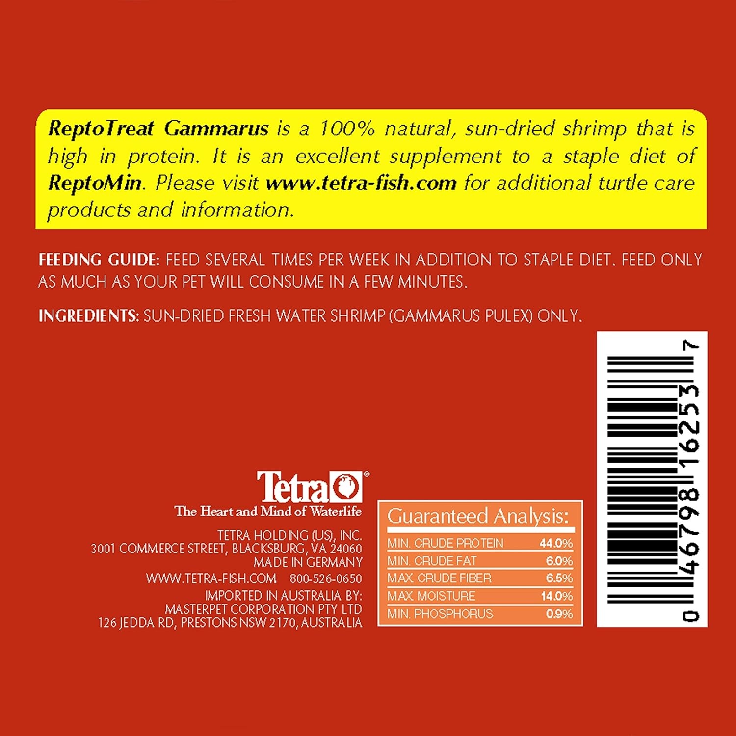 image:imageTetra ReptoTreat SunDried Shrimp 035 Ounces Shrimp Treat for Aquatic Turtles Newts and Frogs035 Ounce Pack of 3