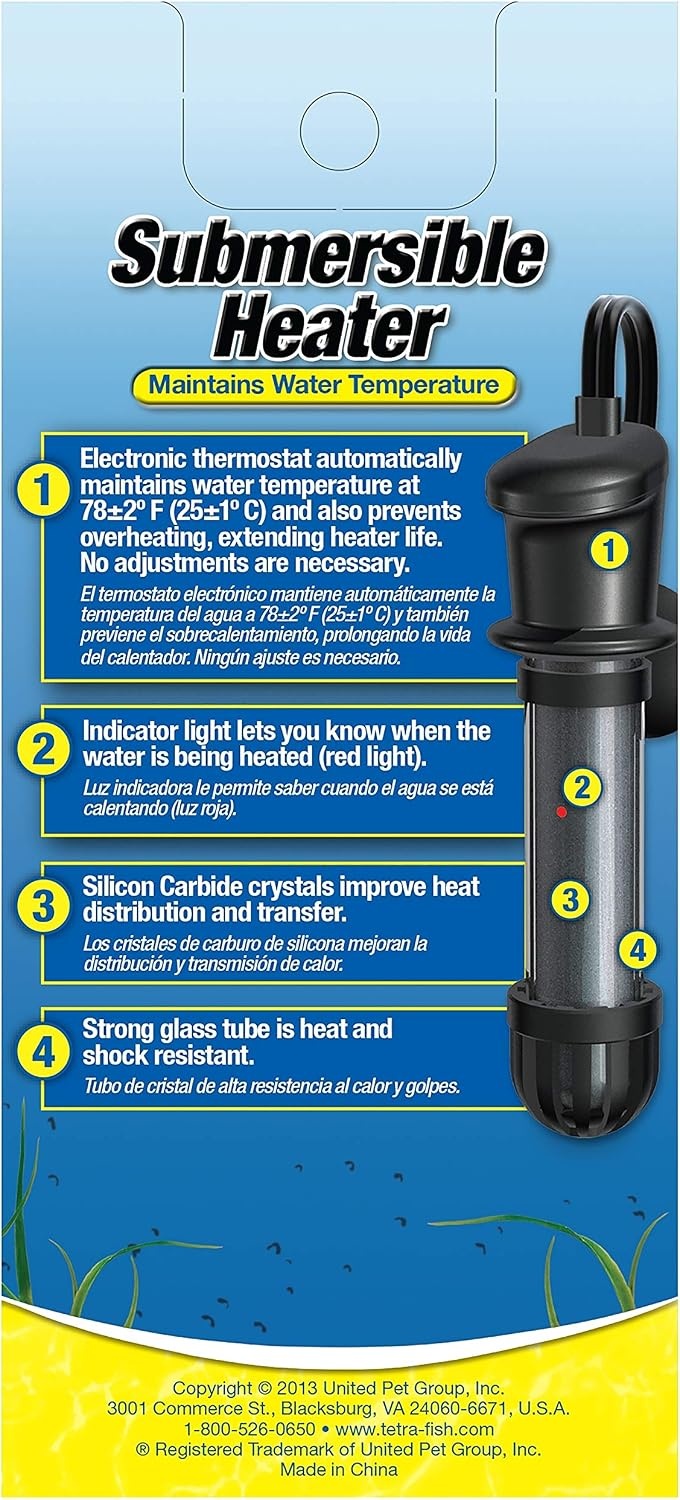 image:imageTetra Submersible Heater With Electronic Thermostat 200Watt1030 Gallon