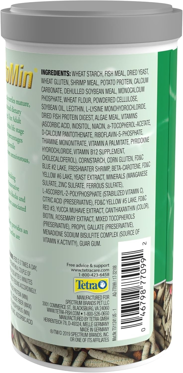 image:imageTetra TetraFauna PRO ReptoMin Pro Sticks Adult Turtle Formula Daily Diet for Aquatic Turtles 811 ozAdult Turtle