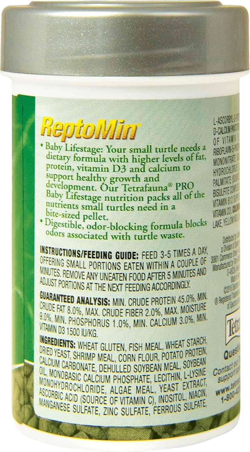 image:imageTetra TetraFauna PRO ReptoMin Pro Sticks Adult Turtle Formula Daily Diet for Aquatic Turtles 811 ozBaby Turtle