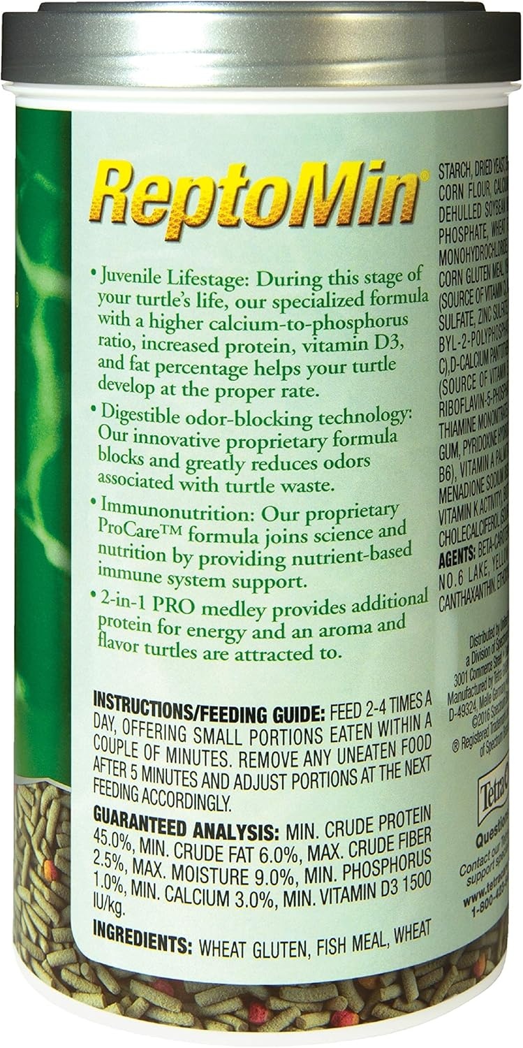 image:imageTetra TetraFauna PRO ReptoMin Pro Sticks Adult Turtle Formula Daily Diet for Aquatic Turtles 811 ozJuvenile Turtle