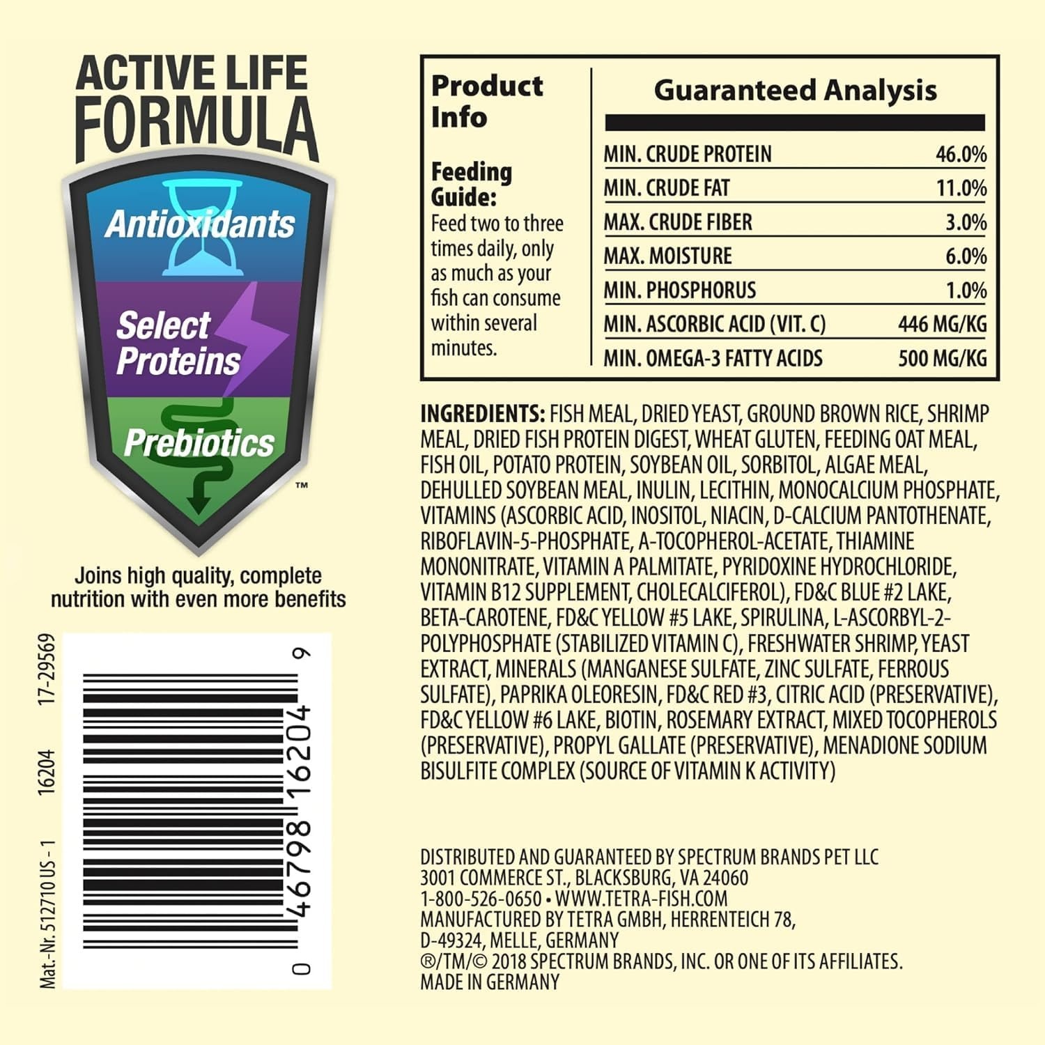 image:imageTetra TetraMin Tropical Flakes 353 Ounces Nutritionally Balanced Fish Food Model Number 16204