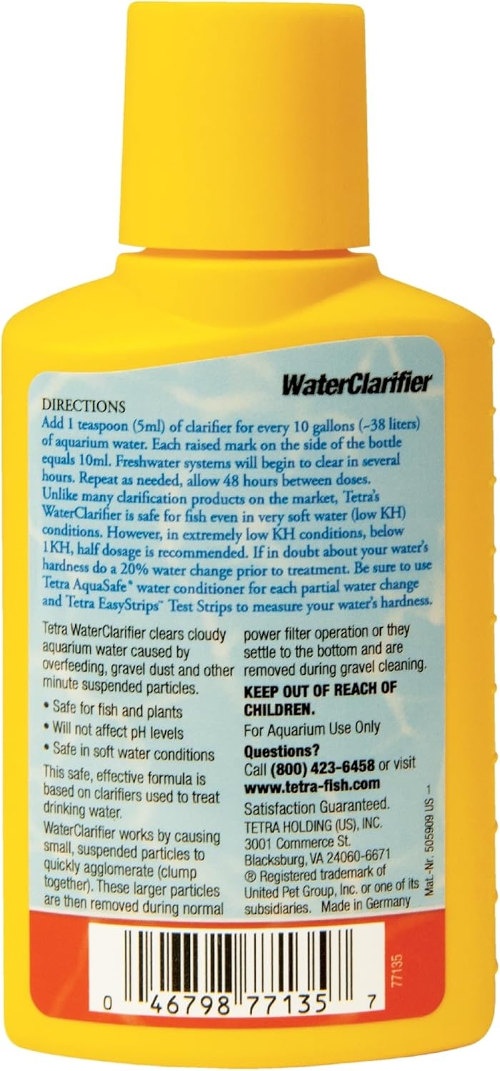 image:imageTetra Water Clarifier Aquarium Treatment Solution 338 oz Clears Cloudy Aquarium Water Safe to Use with Fish and Plants For Fresh Water338 Oz