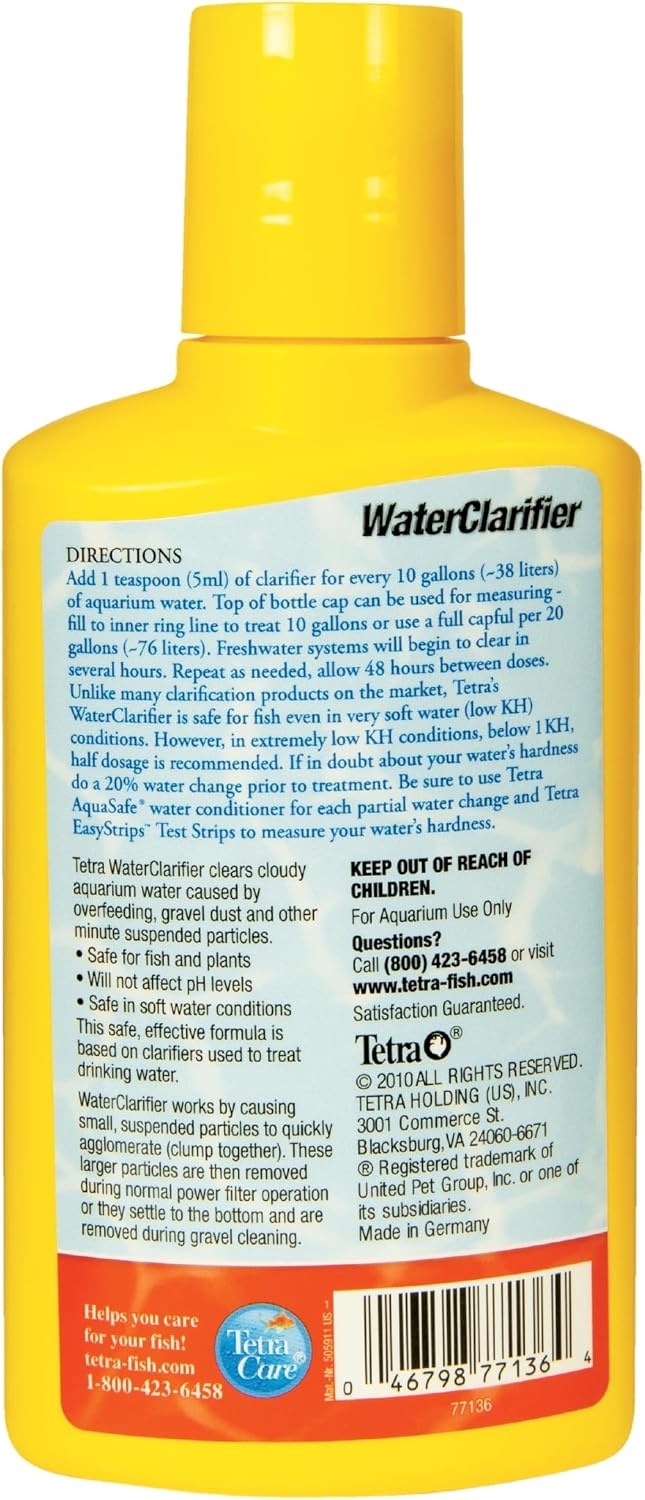 image:imageTetra Water Clarifier Aquarium Treatment Solution 338 oz Clears Cloudy Aquarium Water Safe to Use with Fish and Plants For Fresh Water884 oz 24 Pack