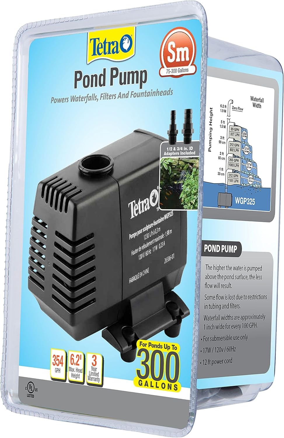 image:imageTetra Water Garden Pond Pump 1000 GPH Powers Waterfalls Filters and Fountains for Ponds 500 To 1000 Gallons50 to 500 Gallons