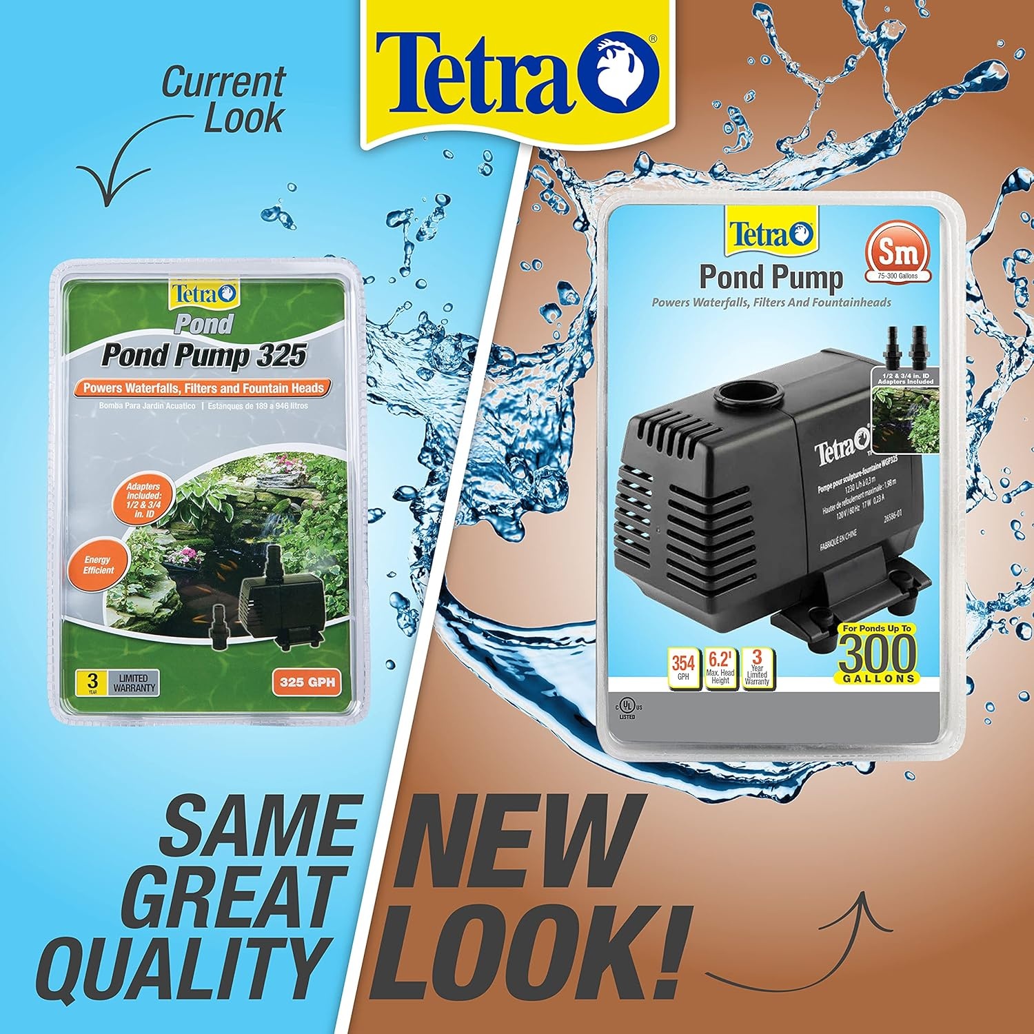 image:imageTetra Water Garden Pond Pump 1000 GPH Powers Waterfalls Filters and Fountains for Ponds 500 To 1000 Gallons50 to 500 Gallons