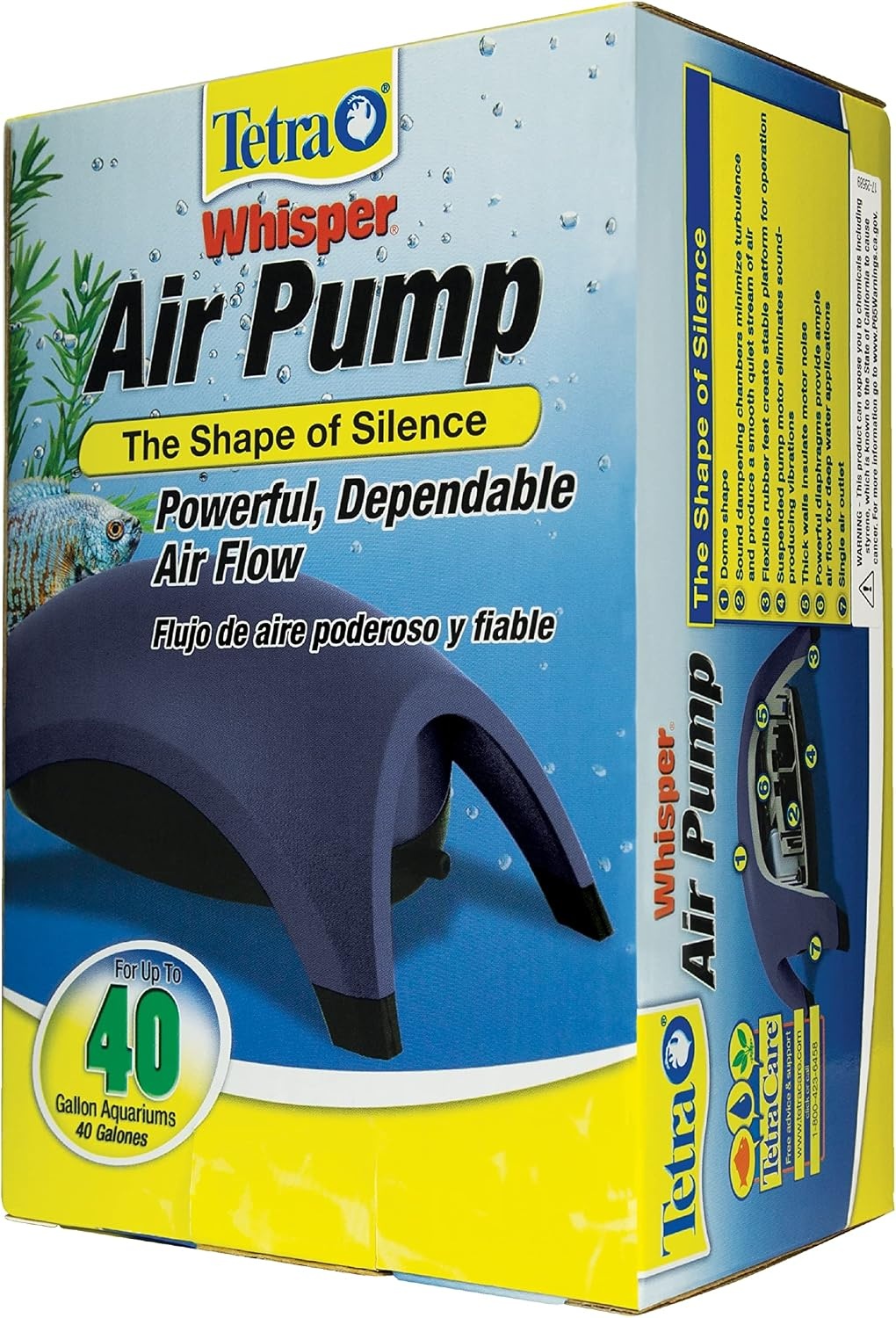 image:imageTetra Whisper Air Pump 20 To 40 Gallons For Aquariums Powerful Airflow NonUL Listed2040gallon
